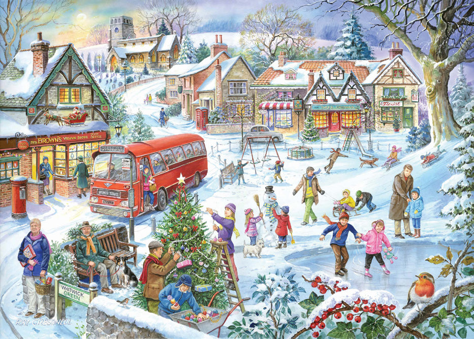 Seasons On The Green – 4 x 500 Piece Jigsaw Puzzle (HOP)