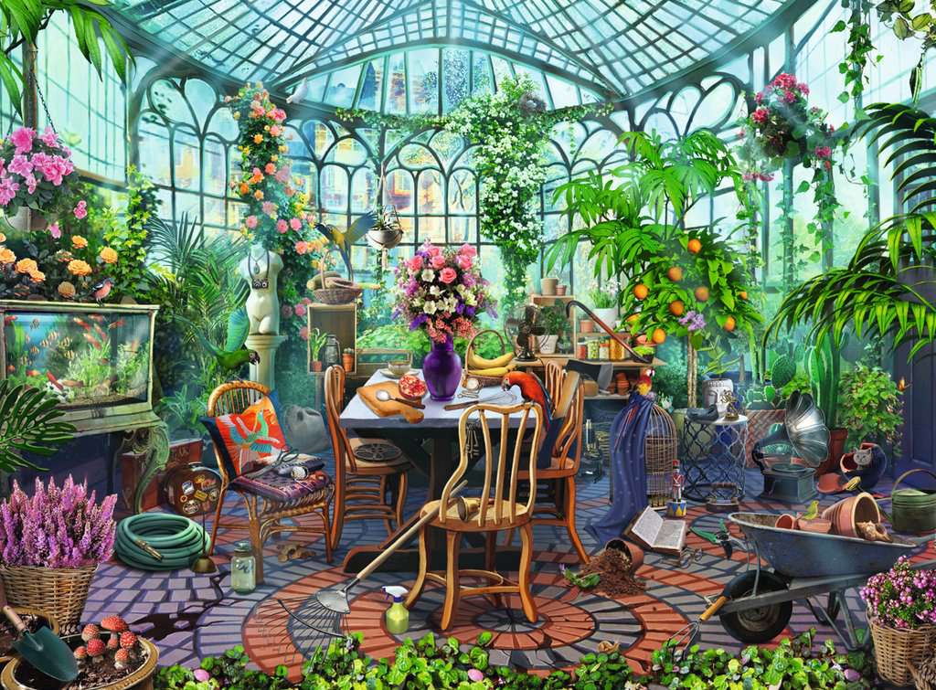 Greenhouse Morning – 500 Piece Jigsaw Puzzle (Ravensburger)