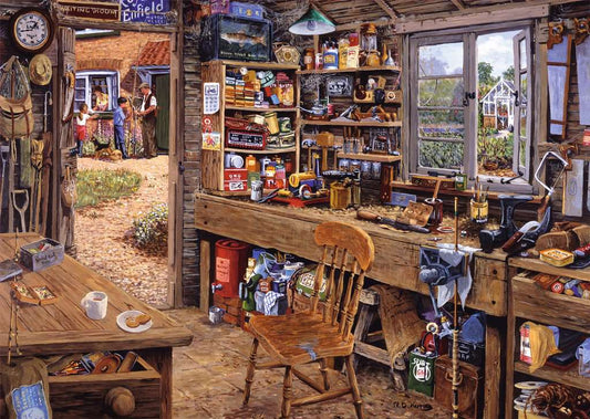 *** Pre-Order *** Ravensburger - Dad's Shed - 500 Piece Large Format Jigsaw Puzzle