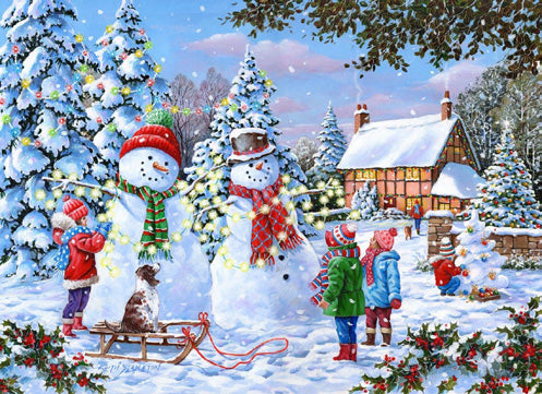 Let It Snow – 4 x 500 Piece Jigsaw Puzzle (HOP)
