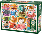 Cats Vs. Puzzle - 1000 Piece Jigsaw Puzzle (Cobble Hill)