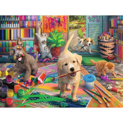 Artwork: Cute Crafters – 750 Piece Jigsaw Puzzle (Ravensburger)