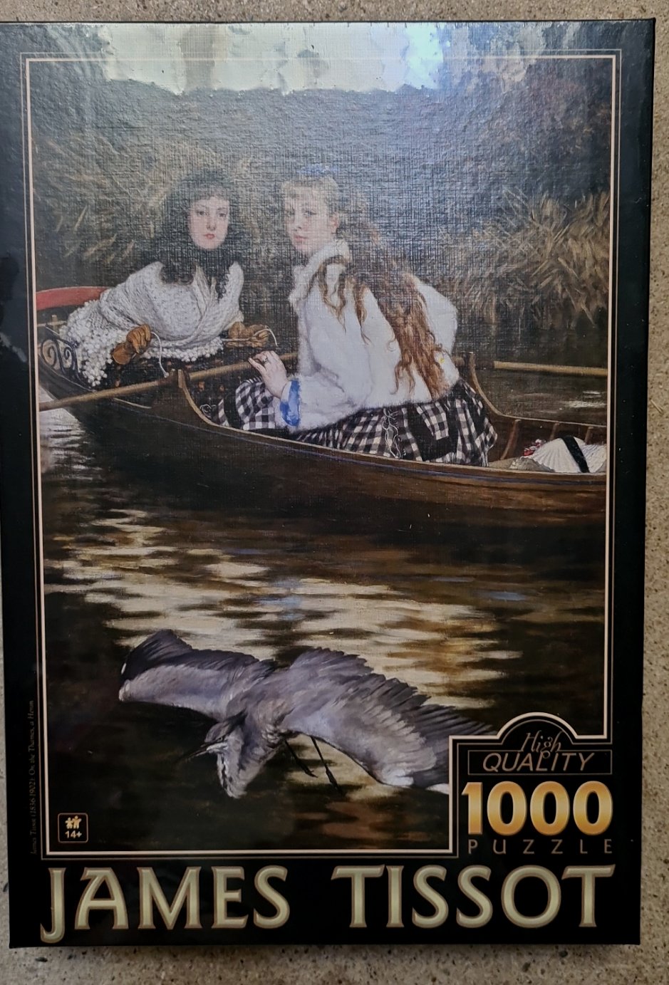 Dtoys - James Tissot: On the Thames, A Heron - 1000 Piece Jigsaw Puzzle