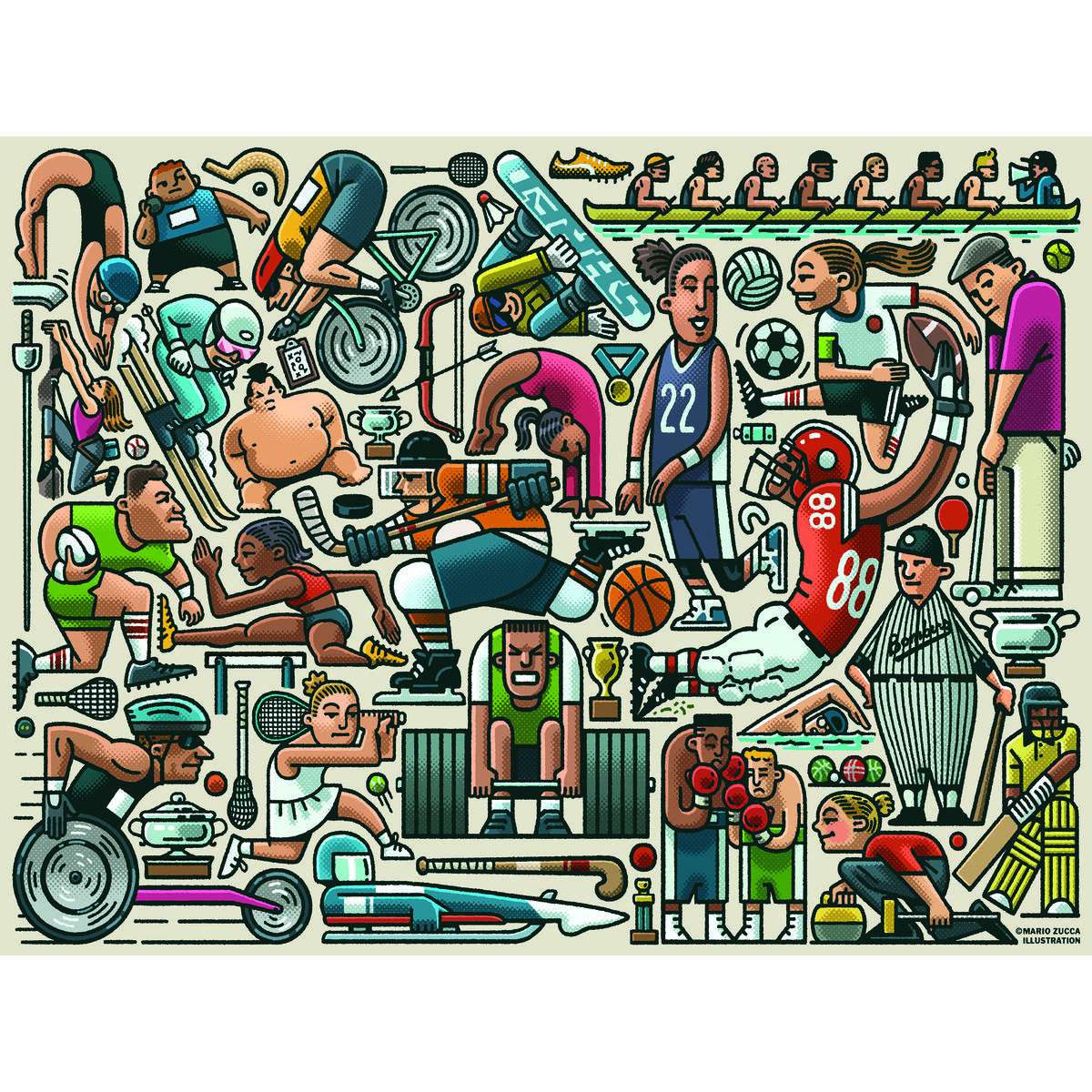 Artwork: Athletic Fit – 750 Piece Jigsaw Puzzle (Ravensburger)
