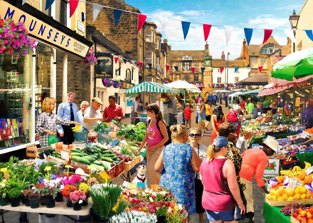 Artwork: Street Market – 500 Piece Jigsaw Puzzle (House of Puzzles)