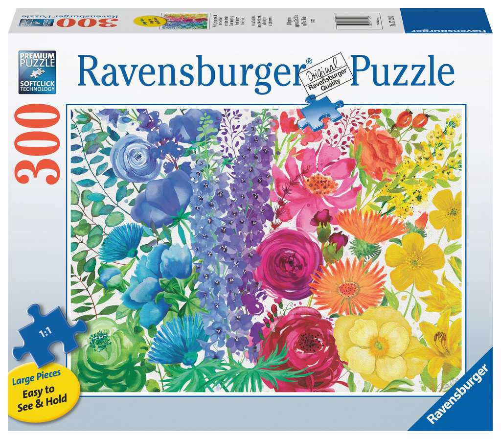 Ravensburger - Floral Rainbow - 300 Piece Large Format Jigsaw Puzzle