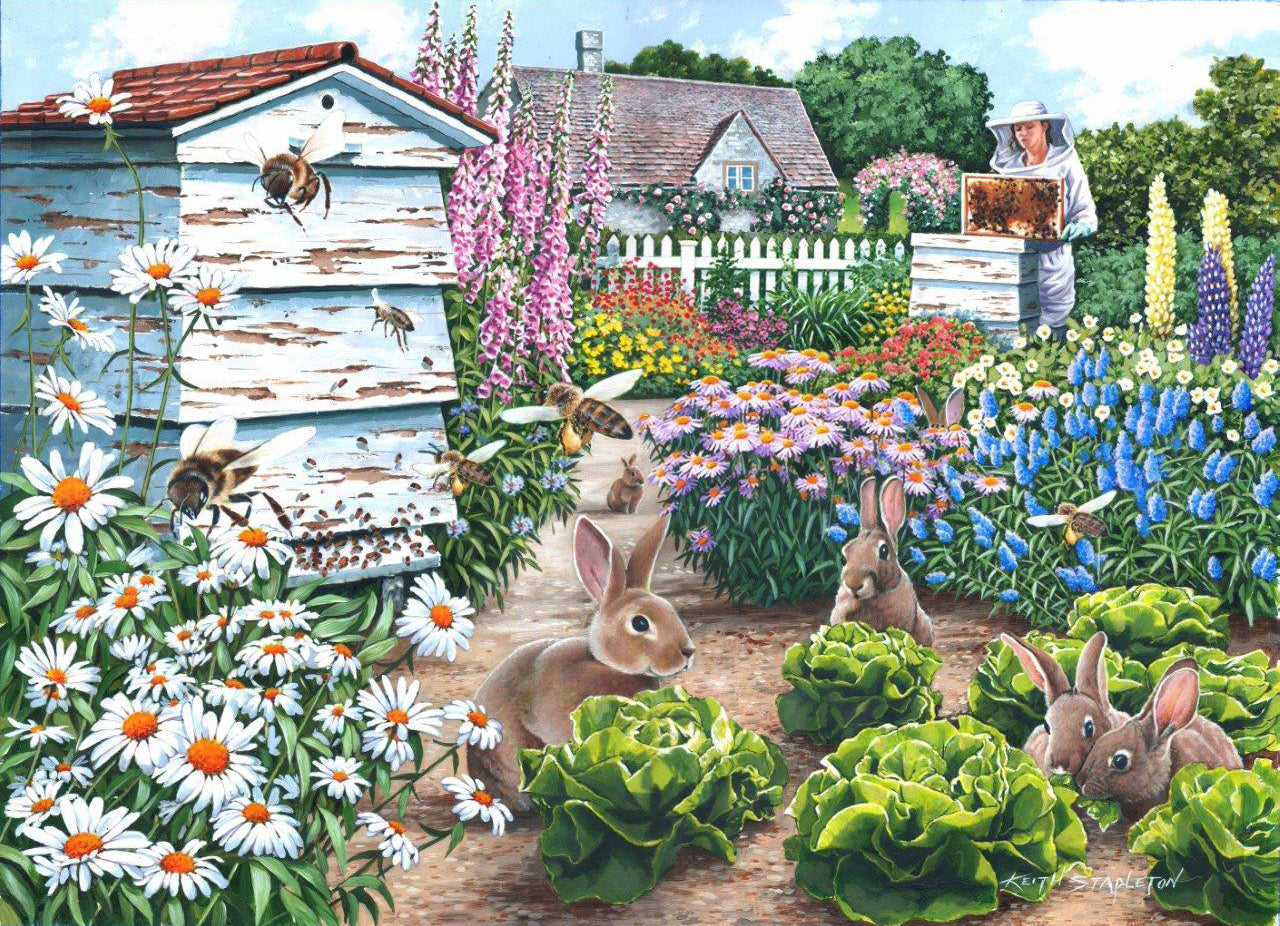 Honey Bunnies – 500 Piece Jigsaw Puzzle (HOP)