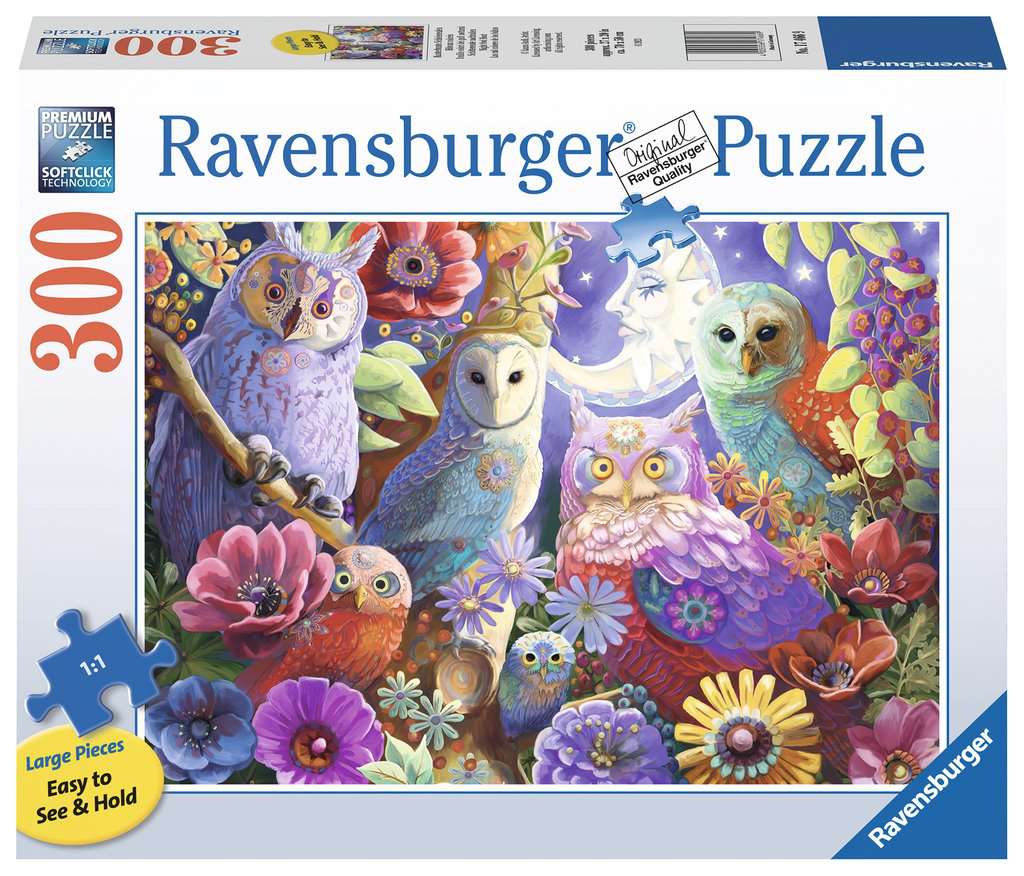Ravensburger - Night Owl Hoot - 300 Piece Large Format Jigsaw Puzzle