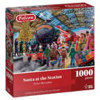 Santa at the Station – 1000 Piece Jigsaw Puzzle (Falcon)
