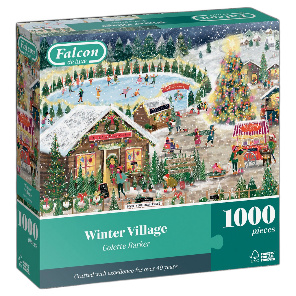 Winter Village – 1000 Piece Jigsaw Puzzle (Falcon)