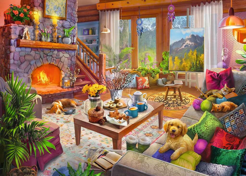 Cozy Cabin – 1000 Piece Jigsaw Puzzle (Ravensburger)