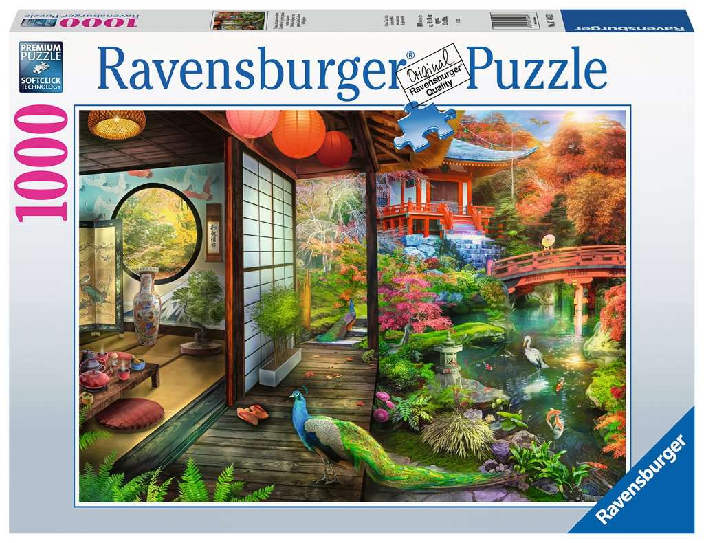 Kyoto Japanese Garden Teahouse – 1000 Piece Jigsaw Puzzle (Ravensburger)