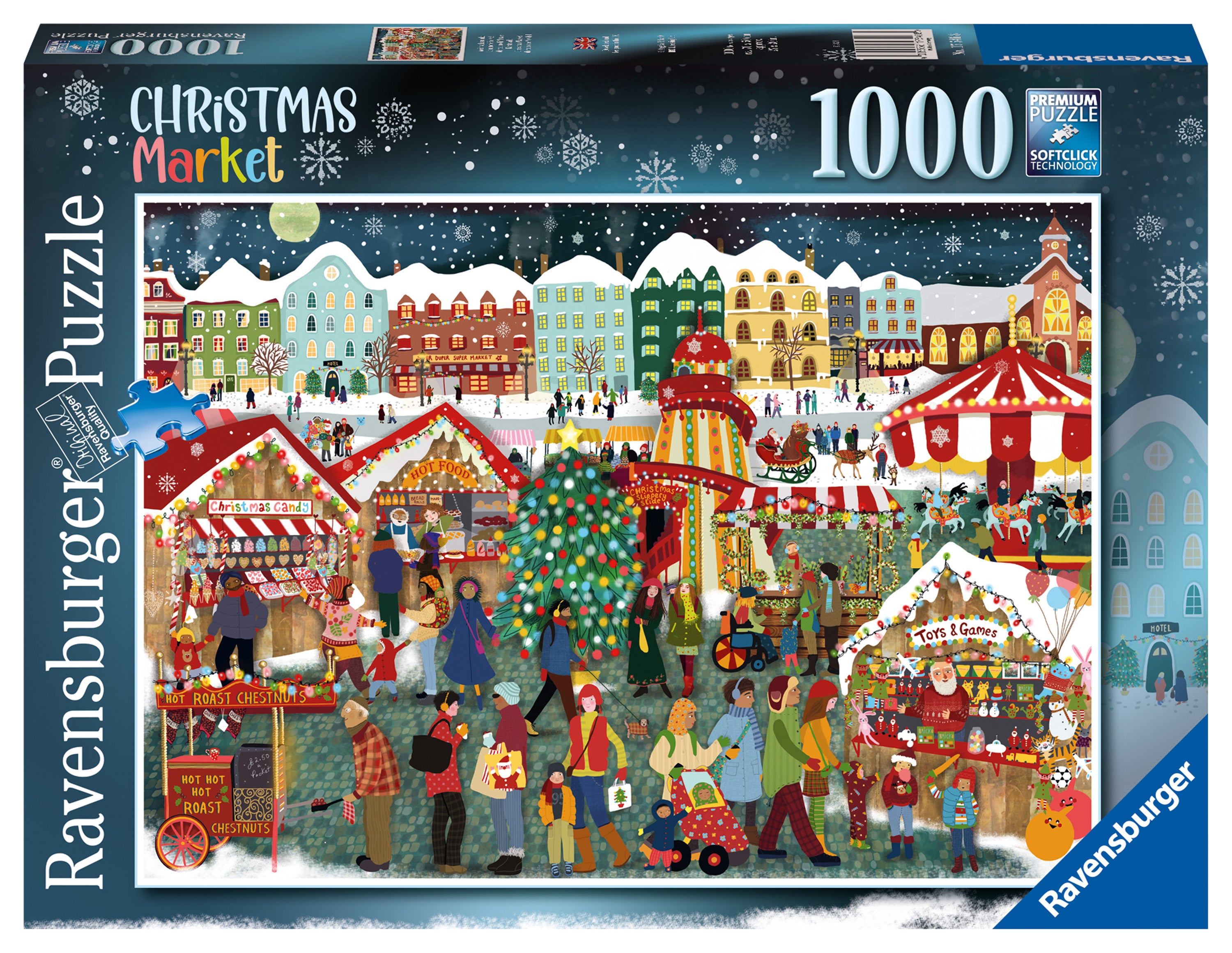 The Christmas Market – 1000 Piece Jigsaw Puzzle (Ravensburger)