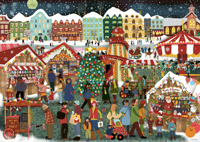 The Christmas Market – 1000 Piece Jigsaw Puzzle (Ravensburger)