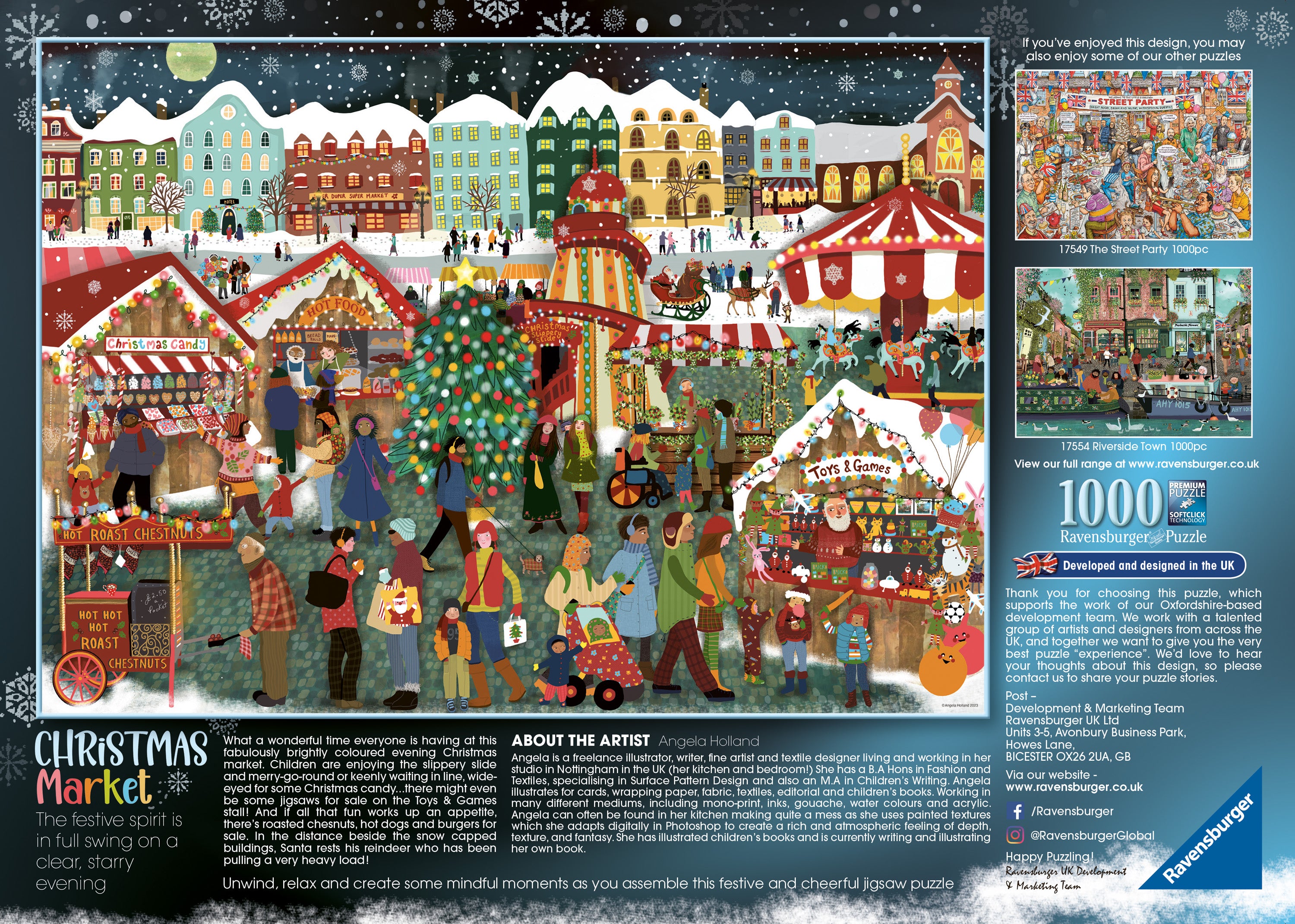 The Christmas Market – 1000 Piece Jigsaw Puzzle (Ravensburger)