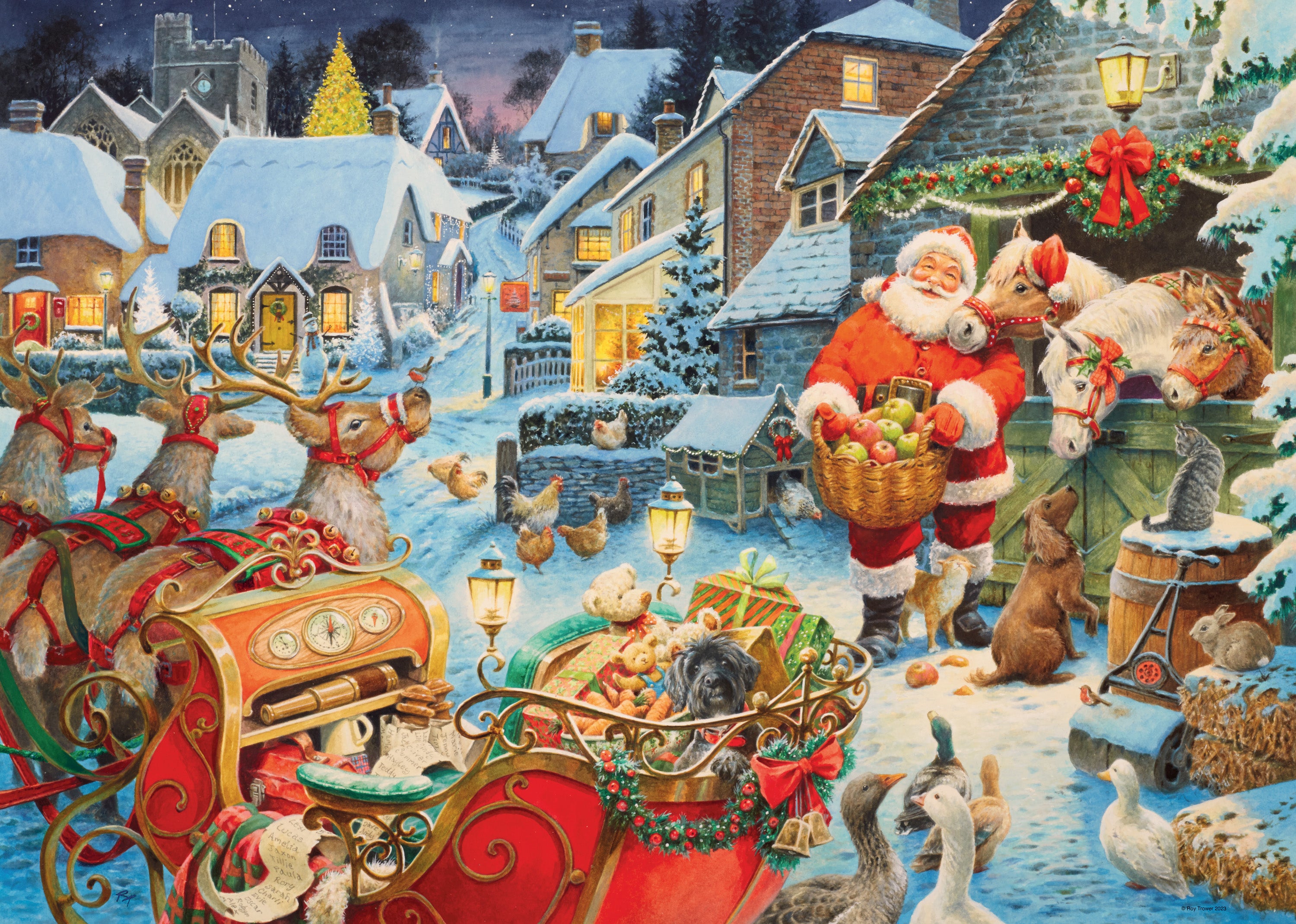 Christmas Puzzle "Almost Done" Limited Edition No.27 2023 – 1000 Piece Jigsaw Puzzle (Ravensburger)