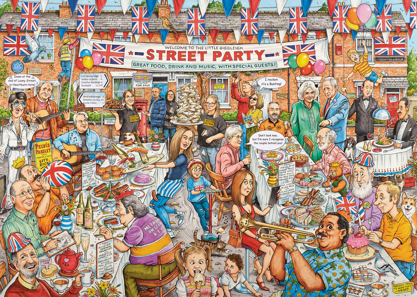 Ravensburger - Best of British No.24 The Street Party - 1000 Piece Jigsaw Puzzle