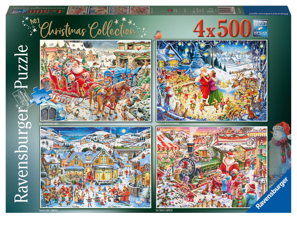 Roy Trower Christmas Collection no.2 – 4 x 500 Piece Jigsaw Puzzle (Ravensburger)