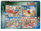Roy Trower Christmas Collection no.2 – 4 x 500 Piece Jigsaw Puzzle (Ravensburger)