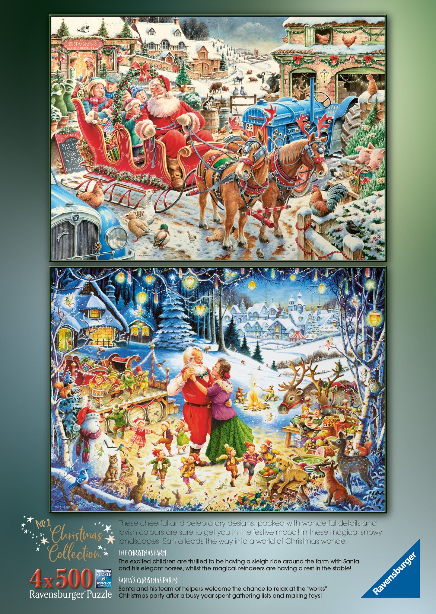 Ravensburger - Roy Trower Christmas Collection no.2 - 4 x 500 Piece Jigsaw Puzzle