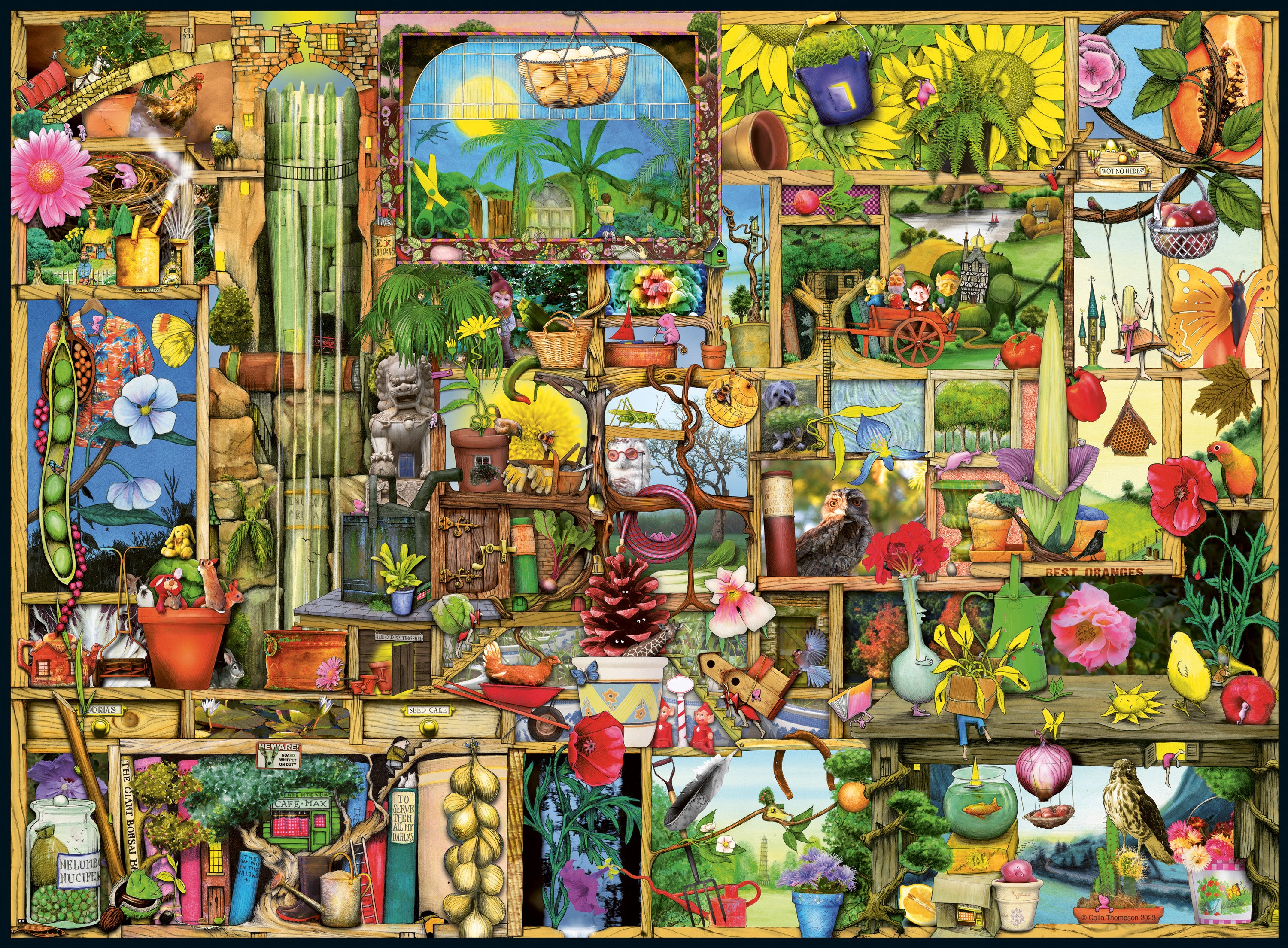 * Damaged * Wonderful World of Colin Thompson No.1 – 4 x 500 Piece Jigsaw Puzzle (Ravensburger)