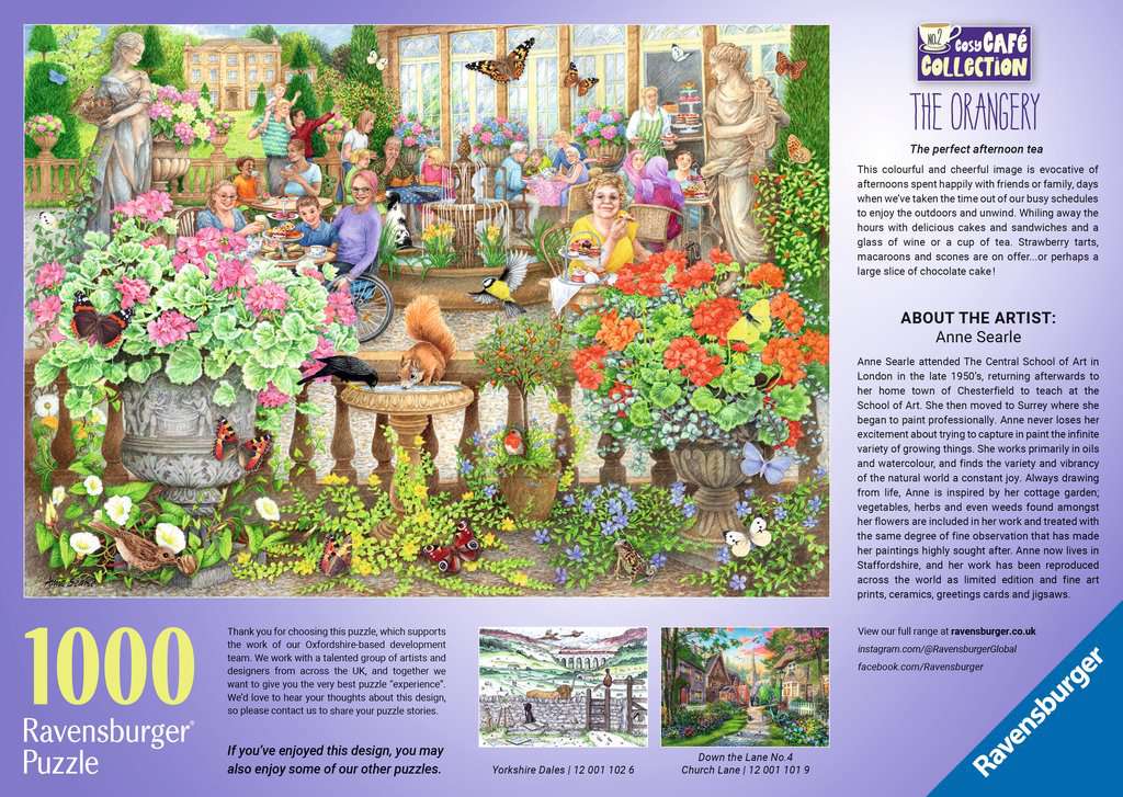Cosy Cafe No.2, The Orangery – 1000 Piece Jigsaw Puzzle (Ravensburger)