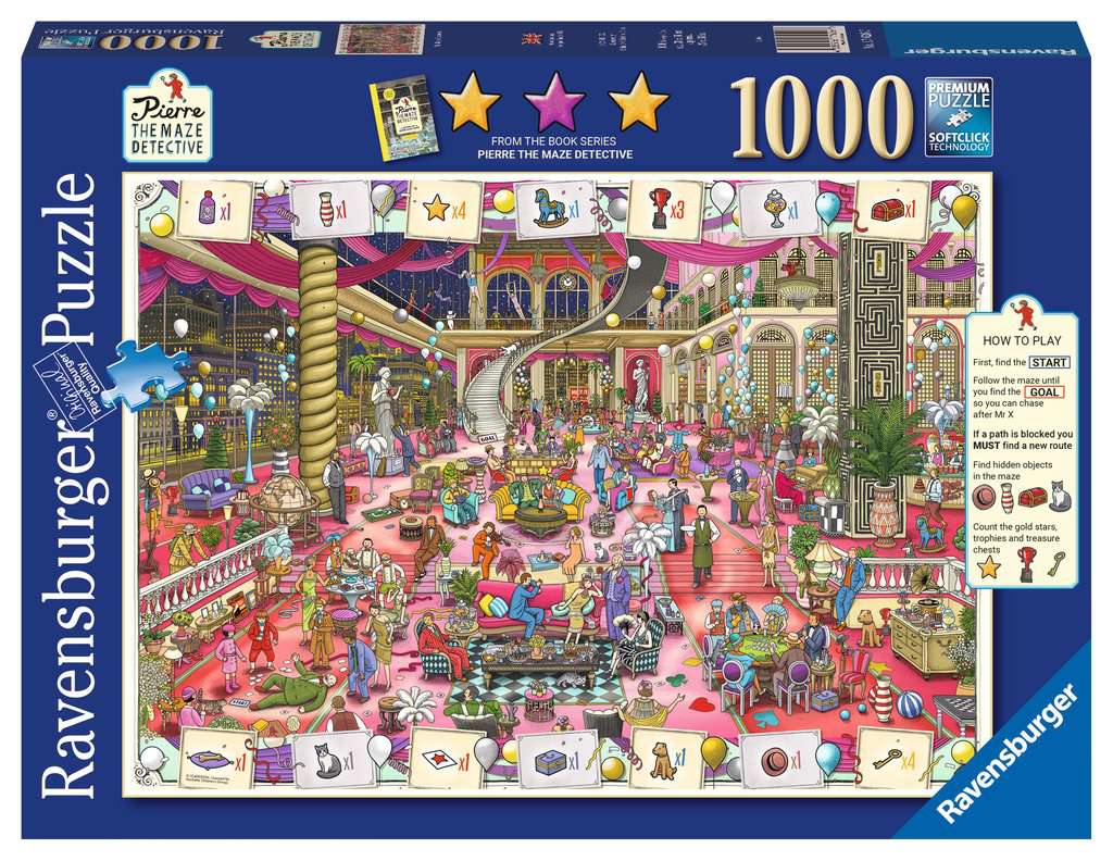 Pierre the Maze Detective – 1000 Piece Jigsaw Puzzle (Ravensburger)