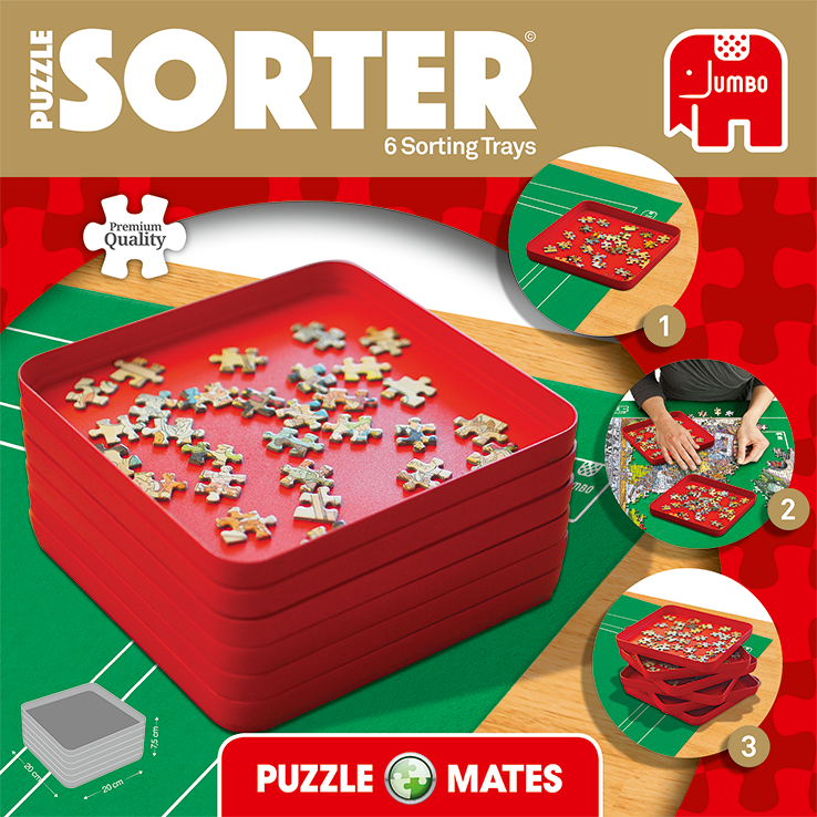 Box, straight on: Puzzle Mates Sorting Tray – Jigsaw Puzzle (Jumbo)