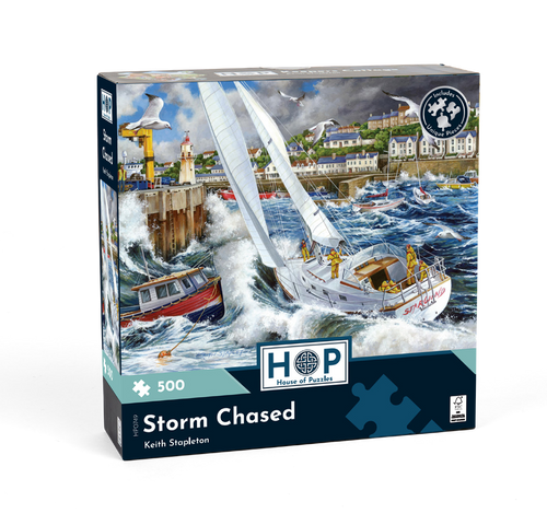 Storm Chased – 500 Piece Jigsaw Puzzle (HOP) - Completed Puzzle