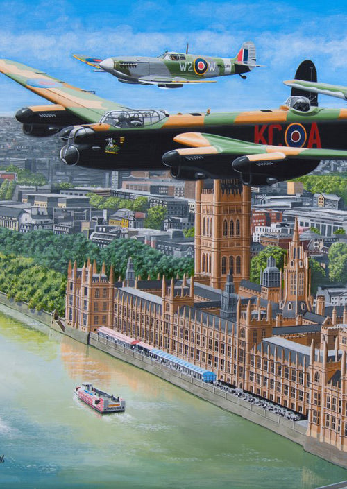 Sky Patrol – 2 x BIG 500 Piece Jigsaw Puzzle (HOP) - Completed Puzzle