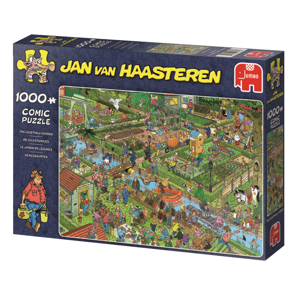 Box, turned left: The Vegetable Garden by Jan Van Haasteren – 1000 Piece Jigsaw Puzzle (Jan van Haasteren)