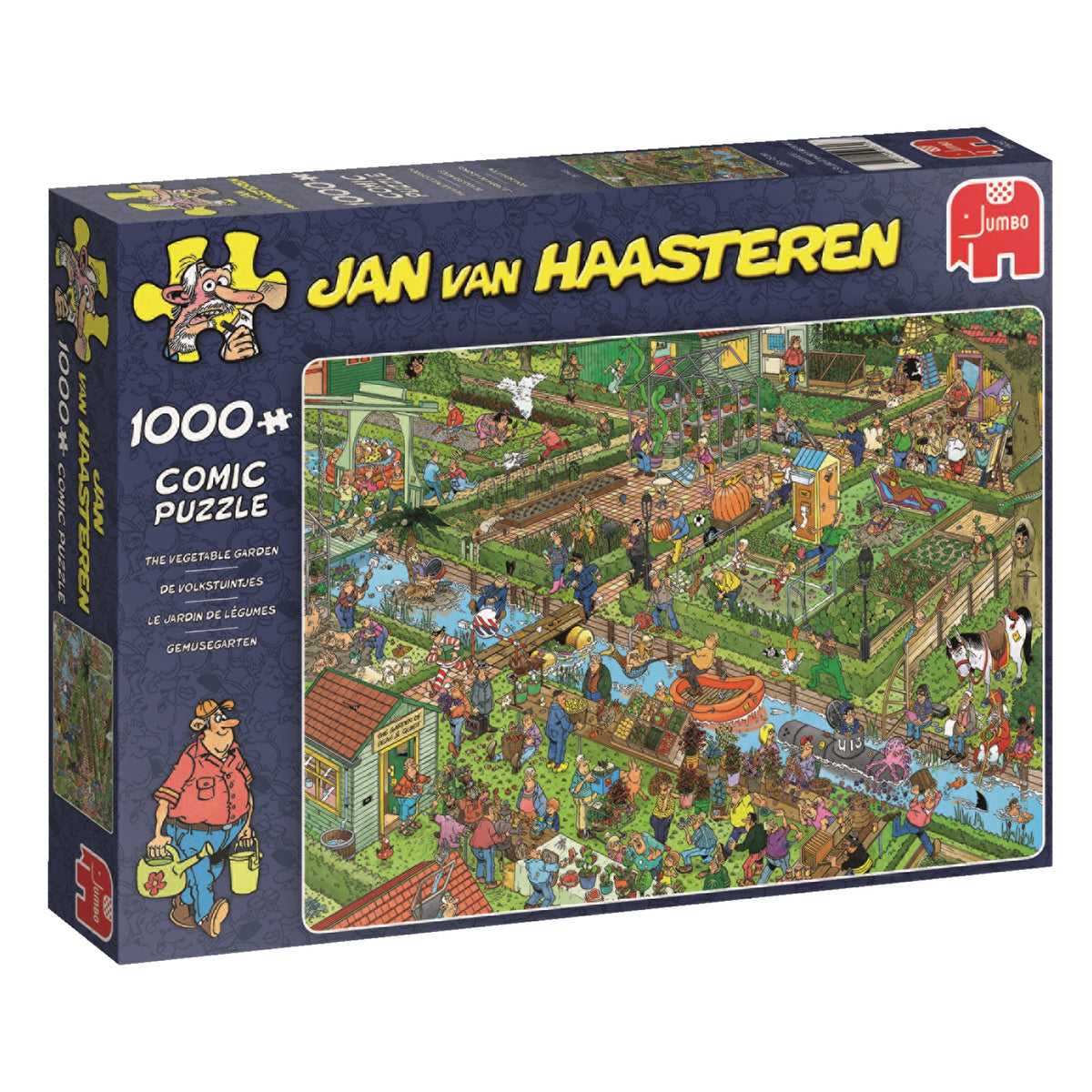 Box, turned right: The Vegetable Garden by Jan Van Haasteren – 1000 Piece Jigsaw Puzzle (Jan van Haasteren)