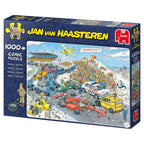 Box, turned left: Grand Prix: The Start – 1000 Piece Jigsaw Puzzle (Jan van Haasteren)