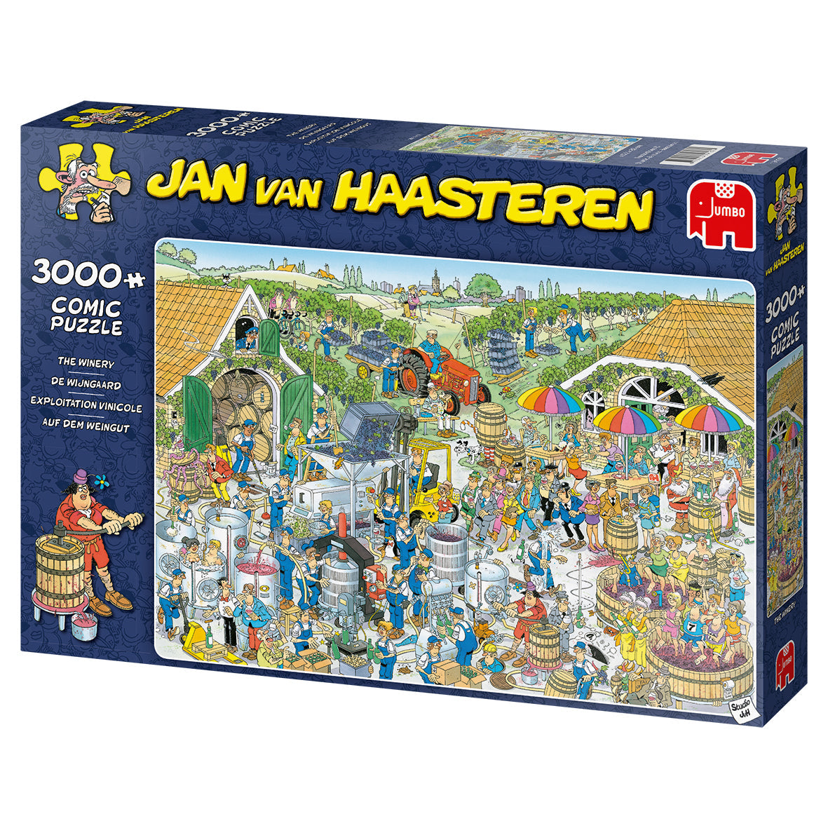 Box, turned left: The Winery by Jan Van Haasteren – 3000 Piece Jigsaw Puzzle (Jan van Haasteren)
