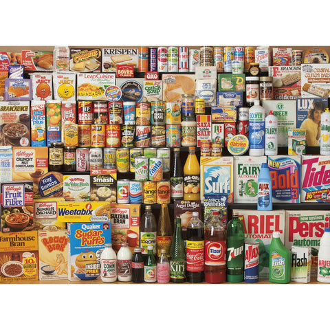 1980s Shopping Basket – 1000 Piece Jigsaw Puzzle (Gibsons)