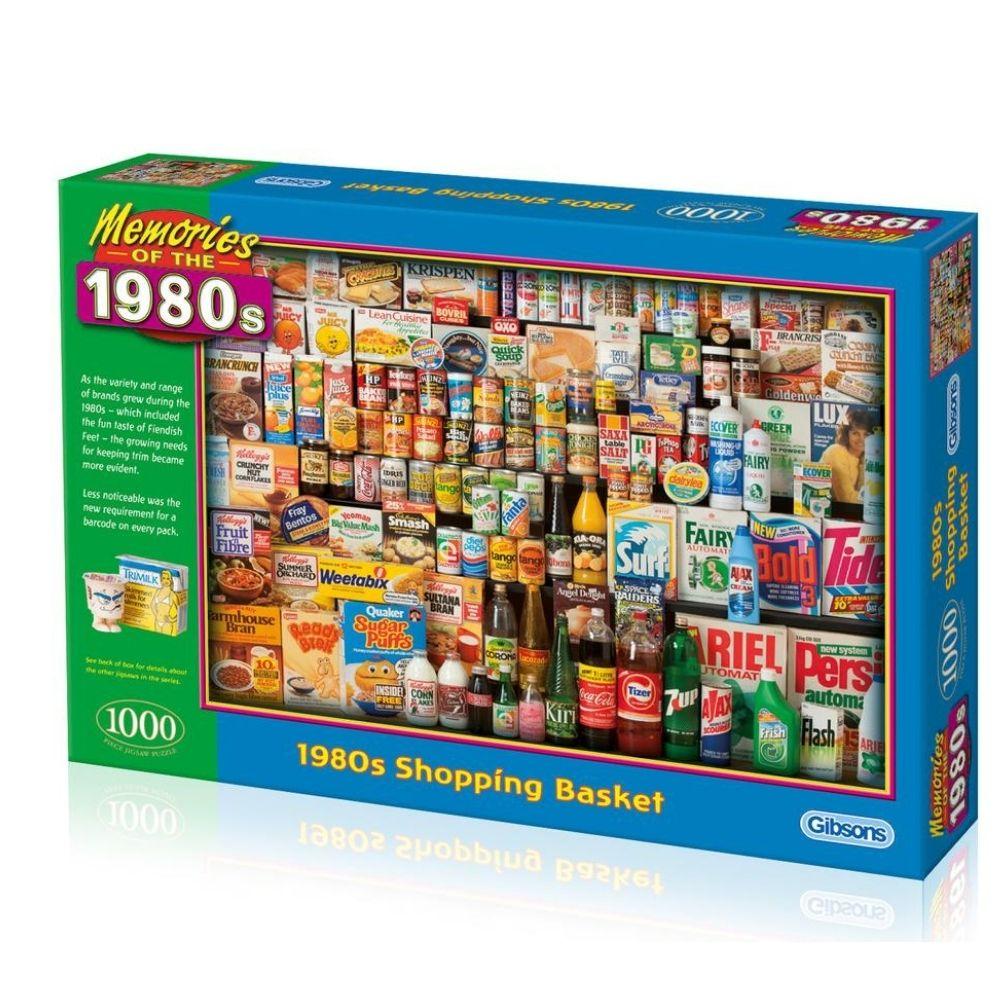 Gibsons - 1980s Shopping Basket - 1000 Piece Jigsaw Puzzle
