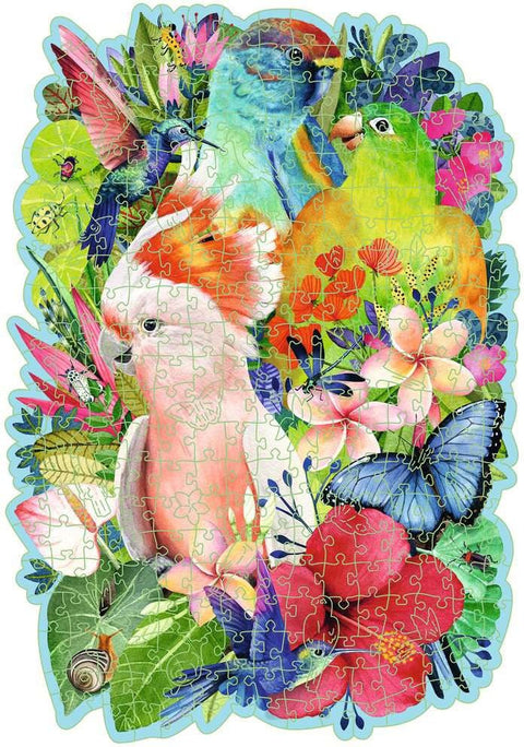 Artwork: Exotic Birds – 300 Piece Wooden Jigsaw Puzzle (Ravensburger)