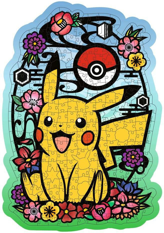 Artwork: Pokemon Pikachu – 300 Piece Wooden Jigsaw Puzzle (Ravensburger)