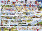 Artwork: Cream Teas & Queuing – 1000 Piece Jigsaw Puzzle (Gibsons)
