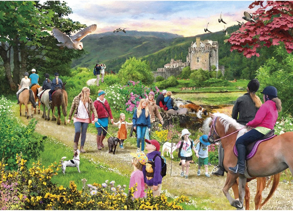 Artwork: Highland Hike – 1000 Piece Jigsaw Puzzle (Gibsons)