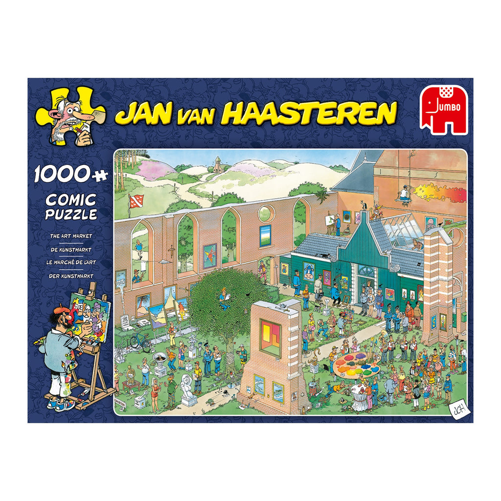 Box, straight on: Art Market by Jan Van Haasteren – 1000 Piece Jigsaw Puzzle (Jan van Haasteren)