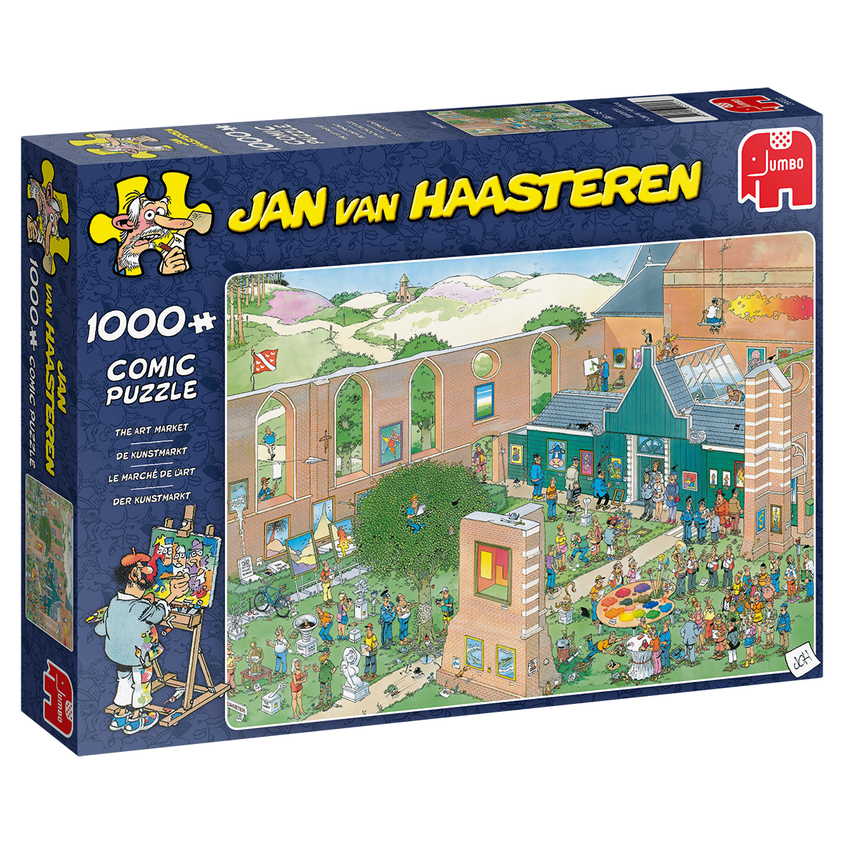 Box, turned right: Art Market by Jan Van Haasteren – 1000 Piece Jigsaw Puzzle (Jan van Haasteren)