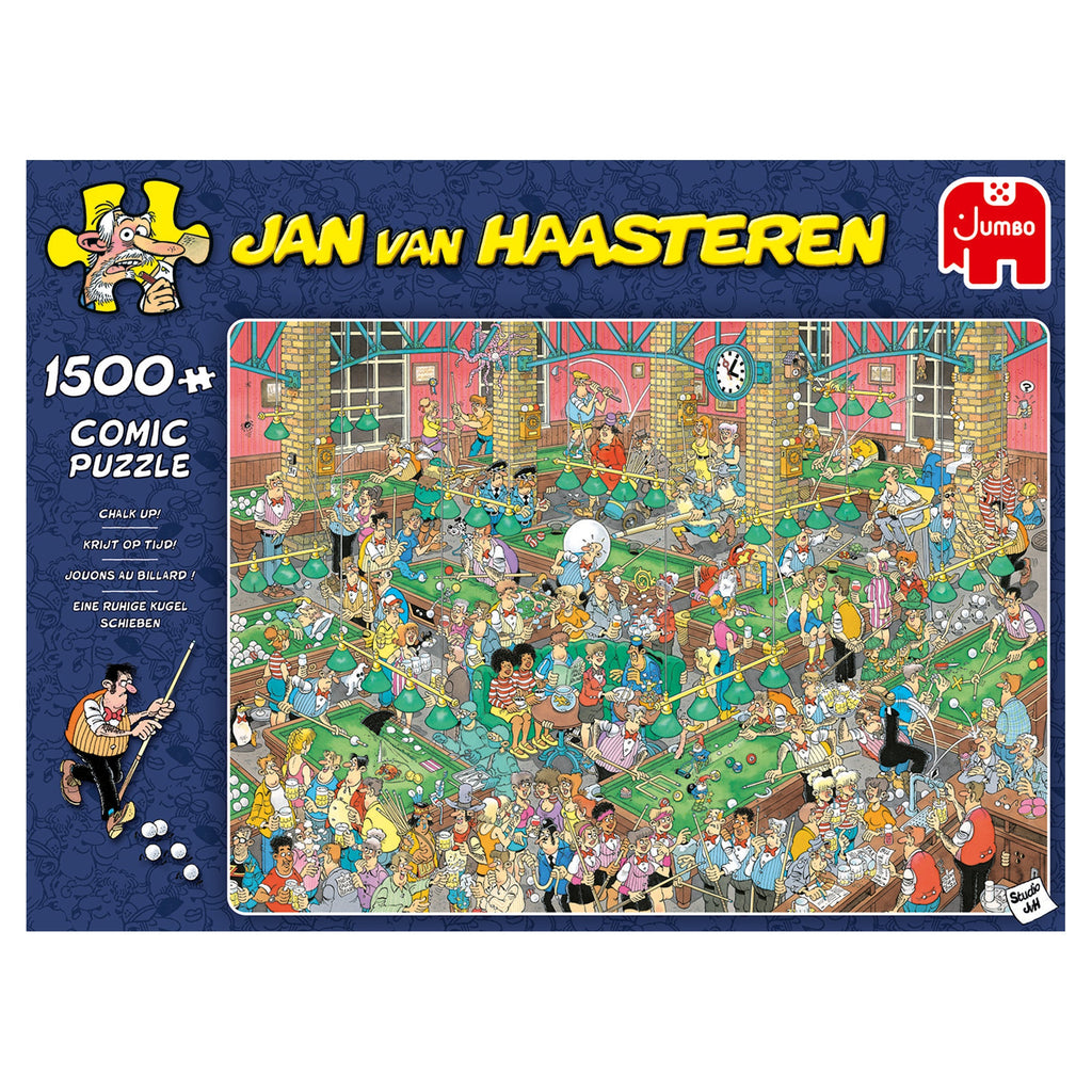 Box, straight on: Chalk Up! by Jan Van Haasteren – 1500 Piece Jigsaw Puzzle (Jan van Haasteren)