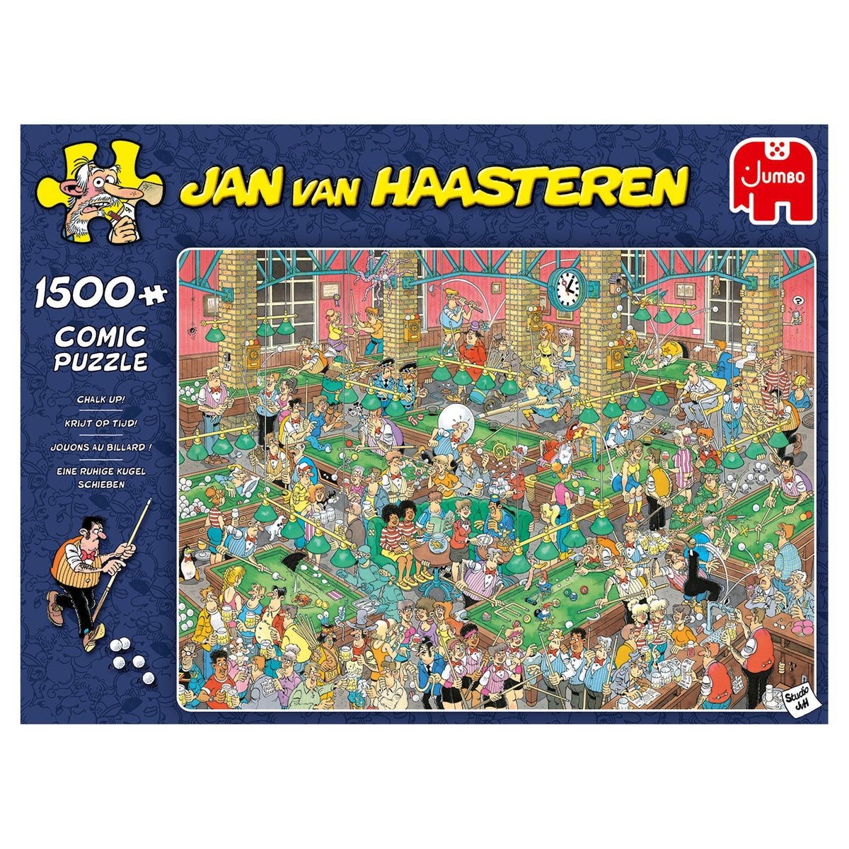 Box, straight on: Chalk Up! by Jan Van Haasteren – 1500 Piece Jigsaw Puzzle (Jan van Haasteren)