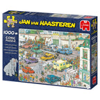 Box, turned left: Jumbo Goes Shopping by Jan Van Haasteren – 1000 Piece Jigsaw Puzzle (Jumbo)