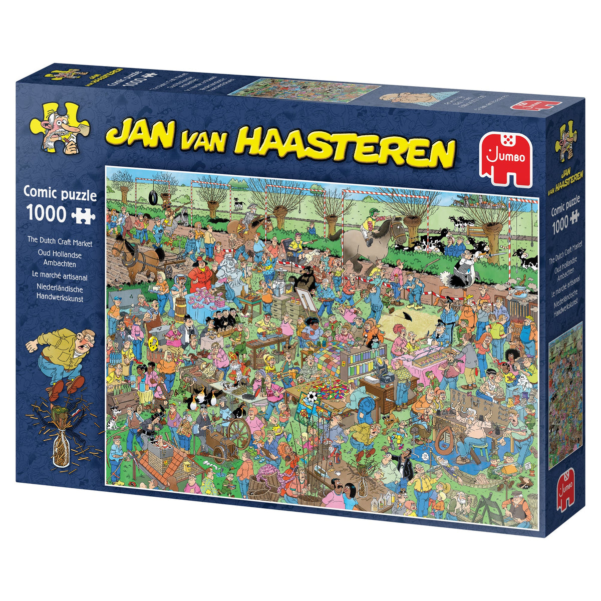 Box, turned left: The Dutch Craft Market by Jan Van Haasteren – 1000 Piece Jigsaw Puzzle (Jan van Haasteren)