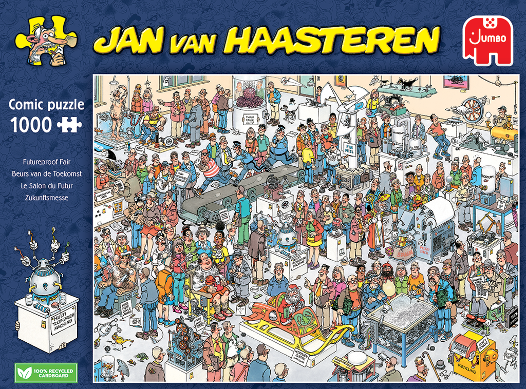 Box, straight on: Futureproof Fair by Jan Van Haasteren – 1000 Piece Jigsaw Puzzle (Jan van Haasteren)