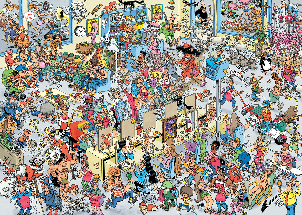 The Hairdressers by Jan Van Haasteren – 1000 Piece Jigsaw Puzzle (Jan Van Haasteren)
