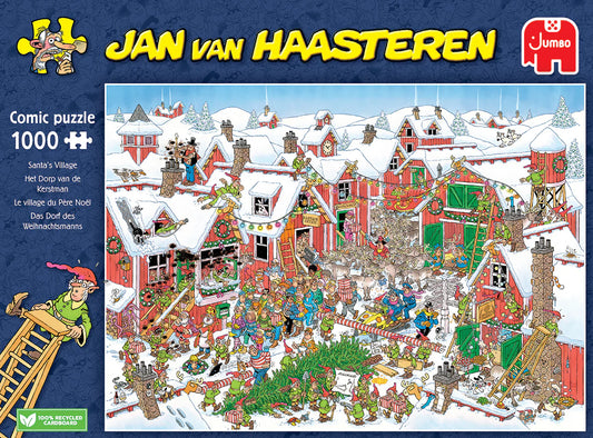 ** Pre-Order ** Jan Van Haasteren - Santa's Village - 1000 Piece Jigsaw Puzzle