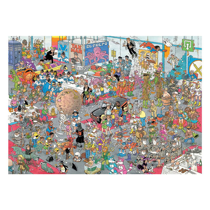 Give us space & All dressed up by Jan van Haasteren - 2x1000 Piece Jigsaw Puzzle (Jumbo)